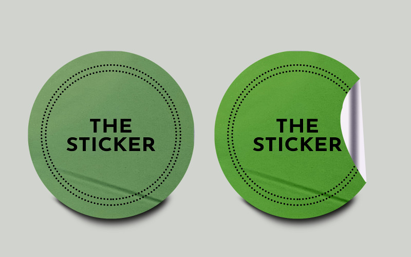 Sticker Mockup Template Design -93