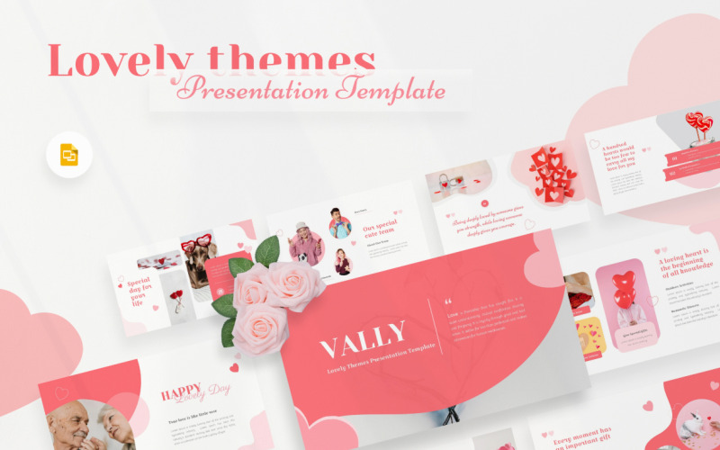 Vally- Lovely Themes Google slides Bemutatósablon