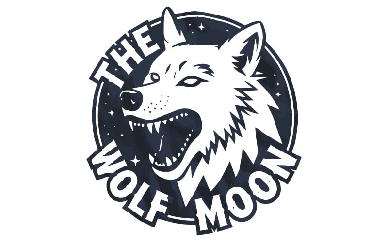 Crea un logotipo para la marca el lobo