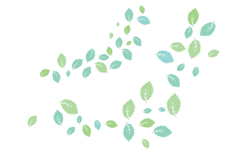 Minzeblätter flache Vektorsymbol-Illustration Design-Vorlage v.42