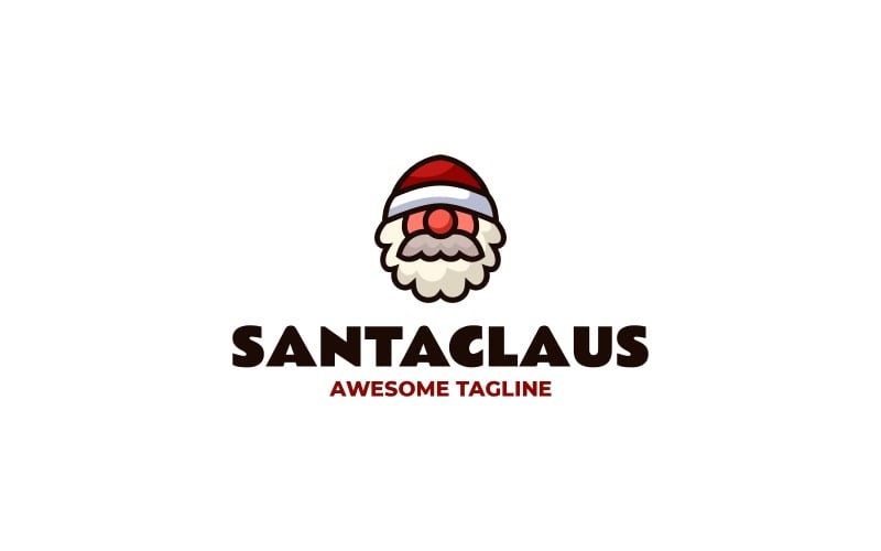 Santaclaus Simple Mascot Logo 2