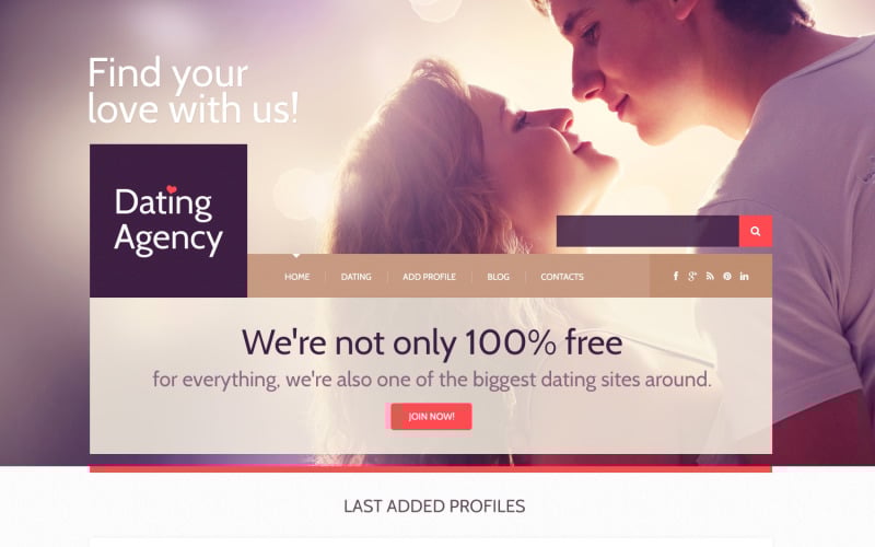 Адаптивна тема WordPress для знайомств