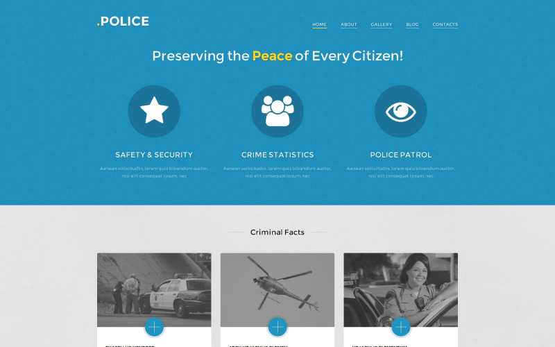 Duyarlı Polis WordPress Teması