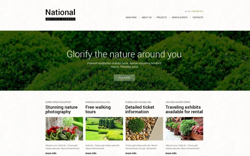 Garden Landscaping Responsive Website Template