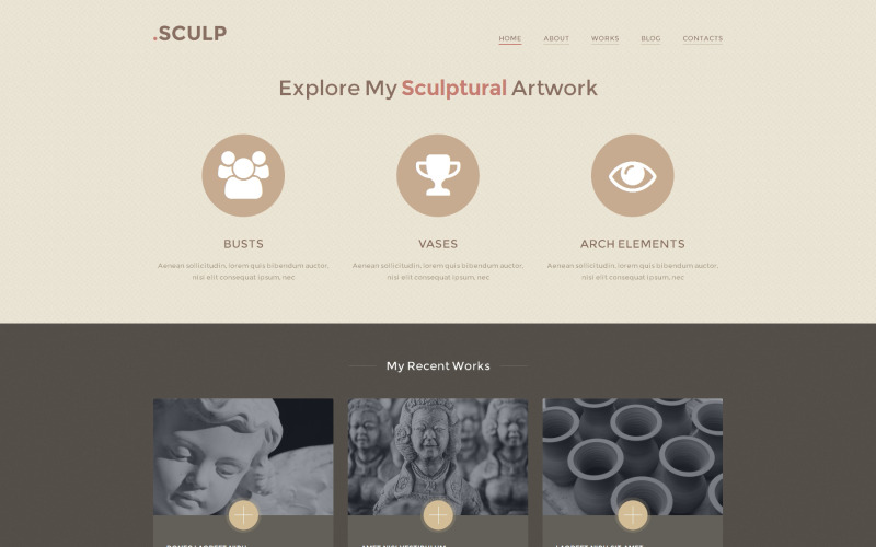 Tema WordPress responsivo à escultura