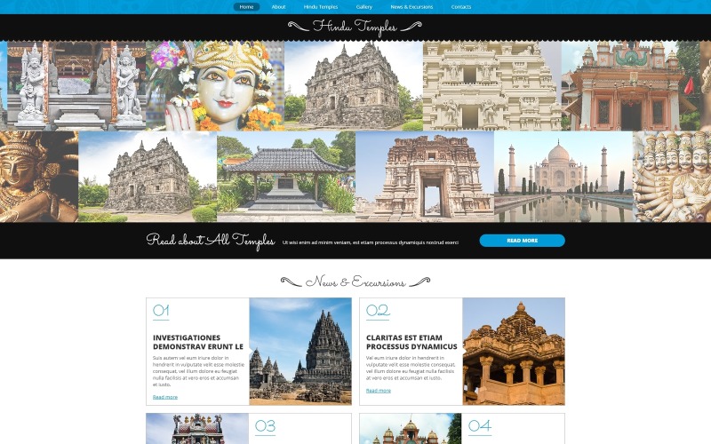 印度教响应式Joomla模板