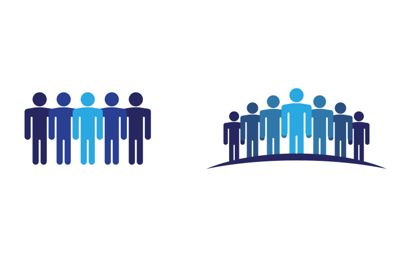 Mensen Icoon werkgroep Vector illustratie ontwerp v.1