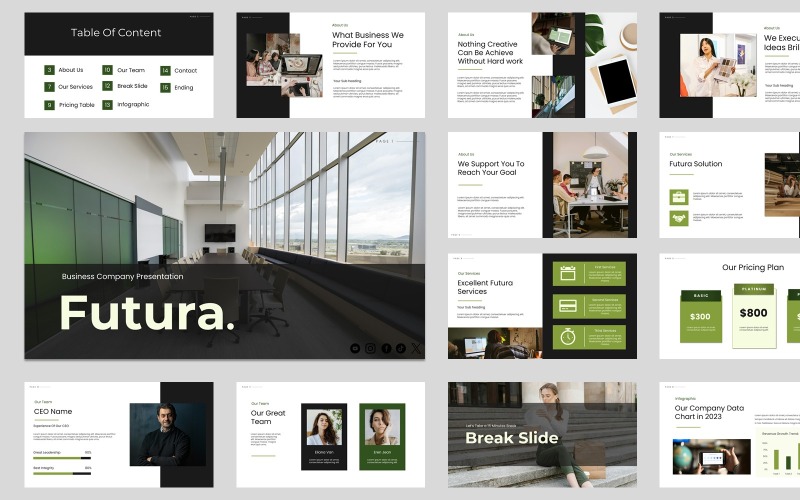 Futura - 商业公司 PowerPoint