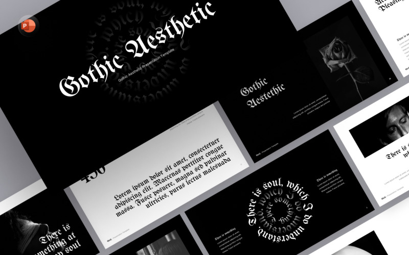 Modèle PowerPoint d'esthétique gothique