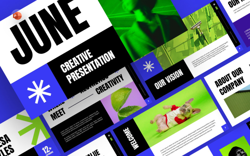 Modelo de PowerPoint de Maximalismo Criativo