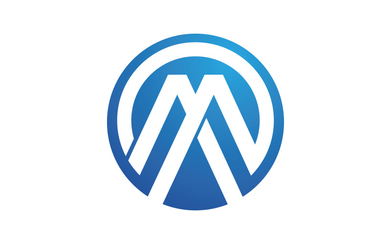 M dopis Logo obchodní šablona vektorové ilustrace design v.20