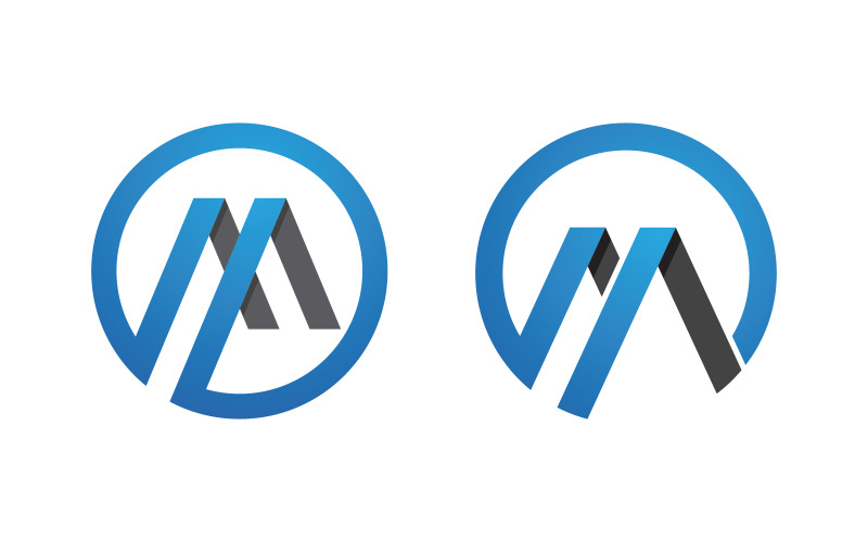 M Letter Logo Bedrijfssjabloon vectorillustratieontwerp v.19