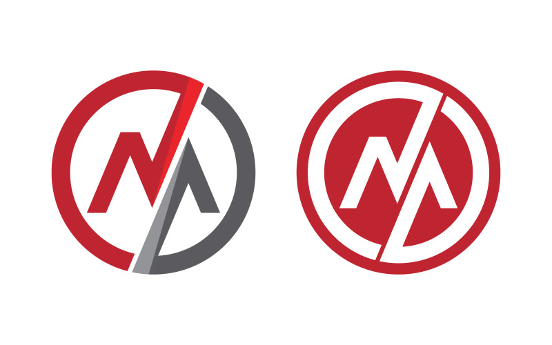 M Letter Logo Bedrijfssjabloon vectorillustratieontwerp v.5