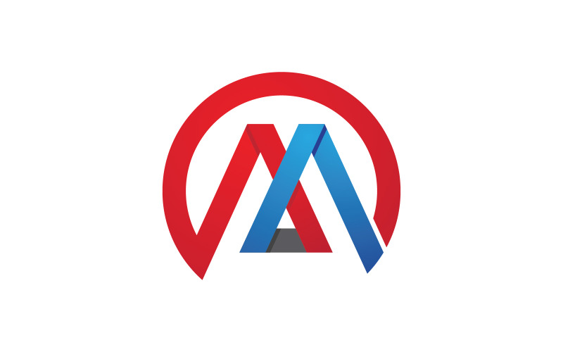 M Lettera Logo Modello aziendale illustrazione vettoriale design v.11