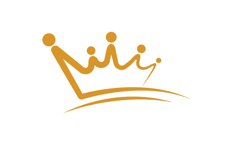 Crown of king Luxury Logo Template vector icon V.2