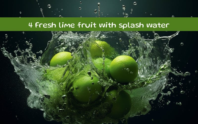 Friss lime gyümölcs fröccsenő vízzel