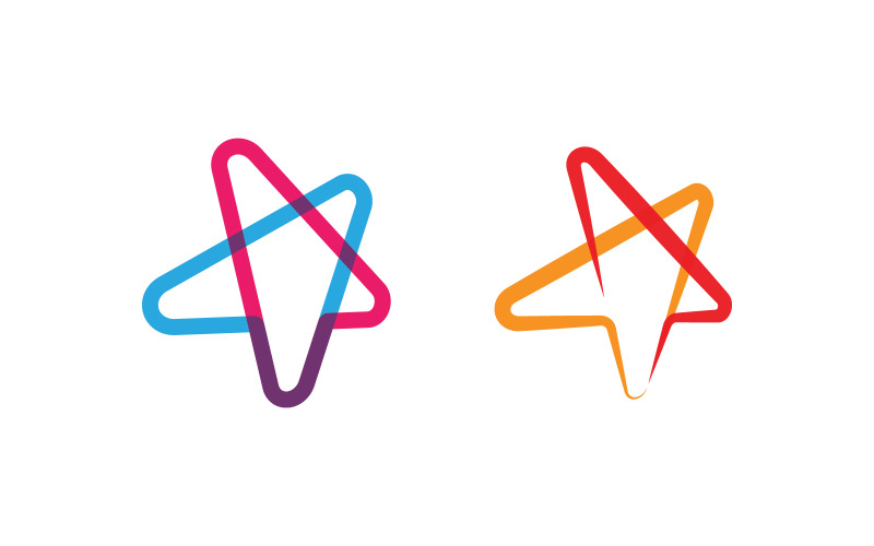 Modèle de logo d'icône d'étoile illustration vectorielle v.4
