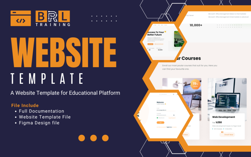 Képzési webhely – Oktatási platform Tiszta Bootstrap HTML webhelysablon