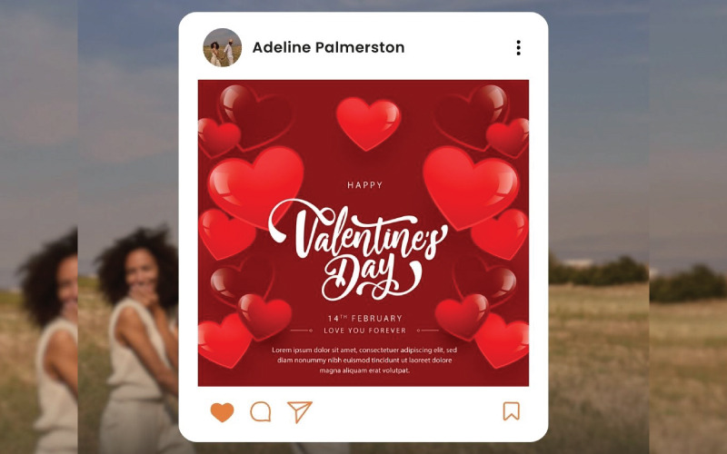 Romantikus Valentin-napi szórólapsablonok – Könnyen szerkeszthető és nyomtatható