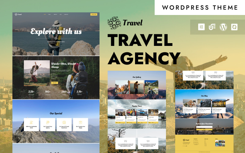 Seyahat - Seyahat ve Tur Acenteleri WordPress Elementor Teması