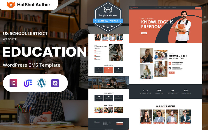 Школа - тема WordPress Elementor для сучасної школи та навчального закладу
