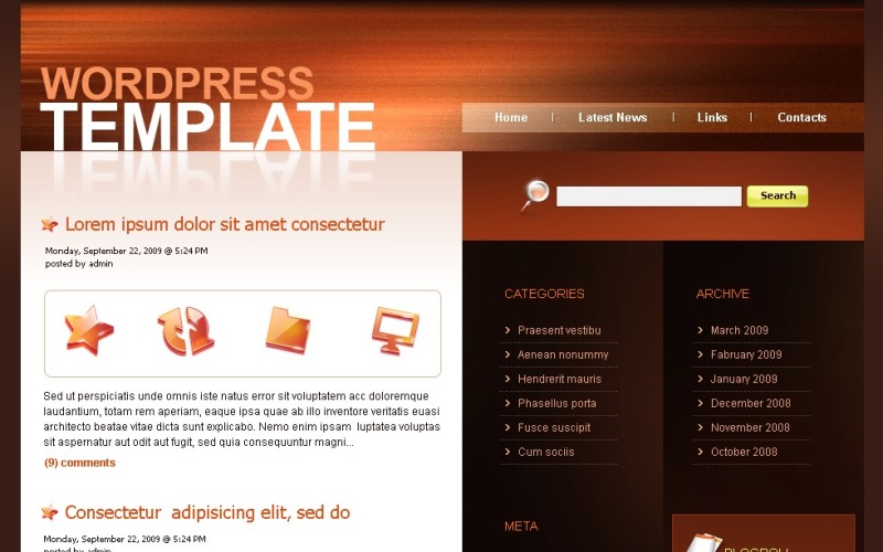 Modello PSD #49793 per Un Sito di Neutral