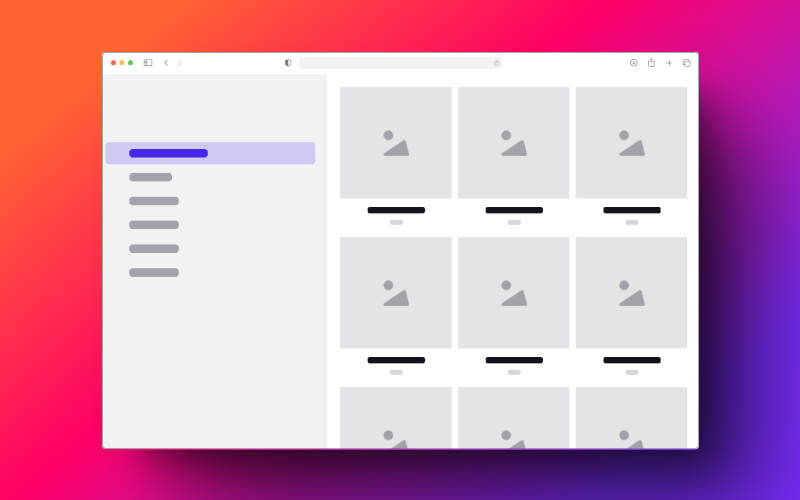 Lista de galeria de produtos - Seção Shopify responsiva