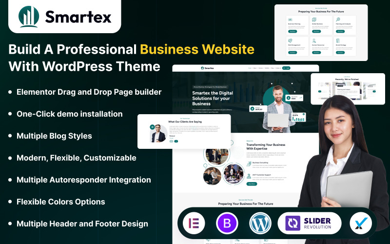 Smartex – Thème WordPress pour entreprises
