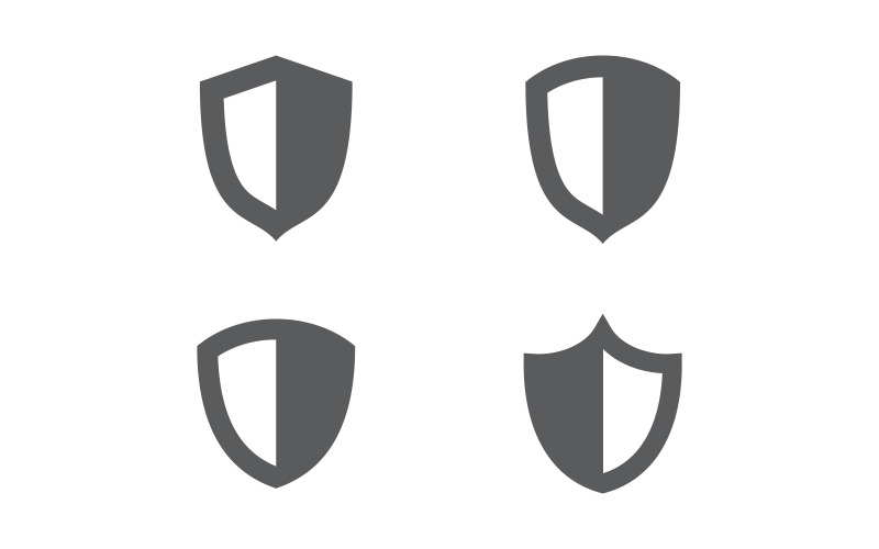 Shield save vector illustration design template v.4