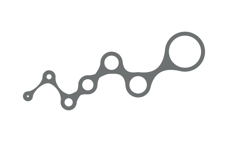 Modèle de conception vectorielle d'icône médicale Meta Ball v.13