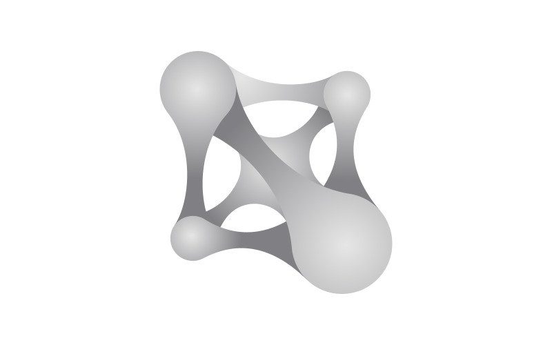 Modelo de design de vetor de ícone médico Meta Ball v.17