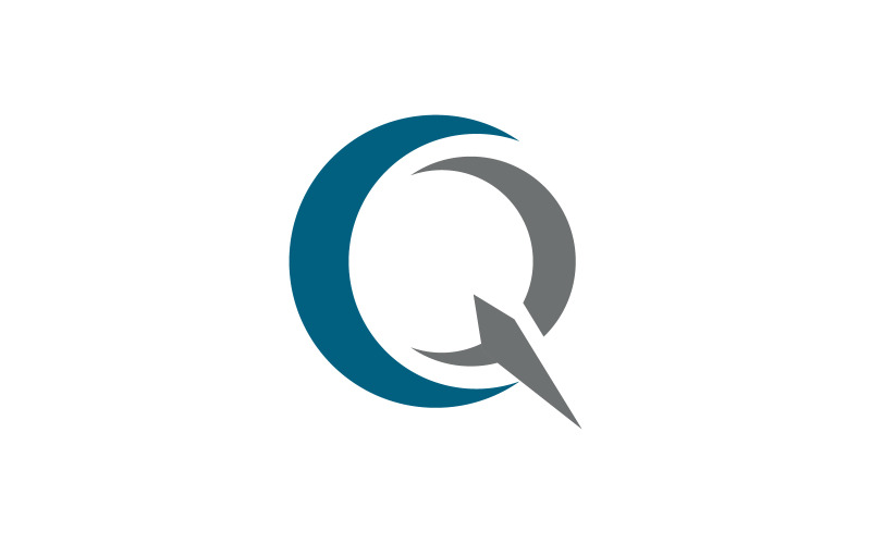 Q Letter-pictogram Logo vectorontwerpsjabloon v.5