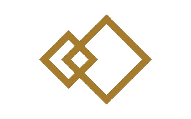 方形图标集团业务矢量插图设计模板 v.5