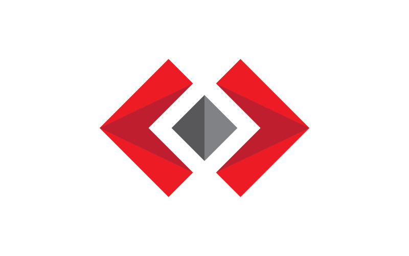Fyrkantig ikon Grupp Business vektor illustration designmall v.6