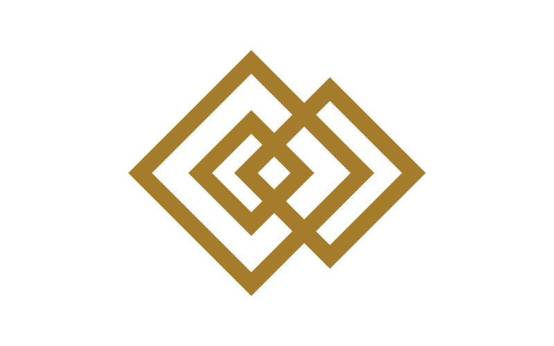 Квадратний значок Group Business Векторні ілюстрації шаблон оформлення v.9