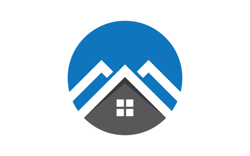 Modello di progettazione di illustrazione vettoriale di proprietà immobiliare v.2