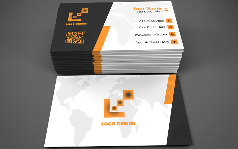 Multipurpose Business Card Template - E-card - Visiting Cards 776