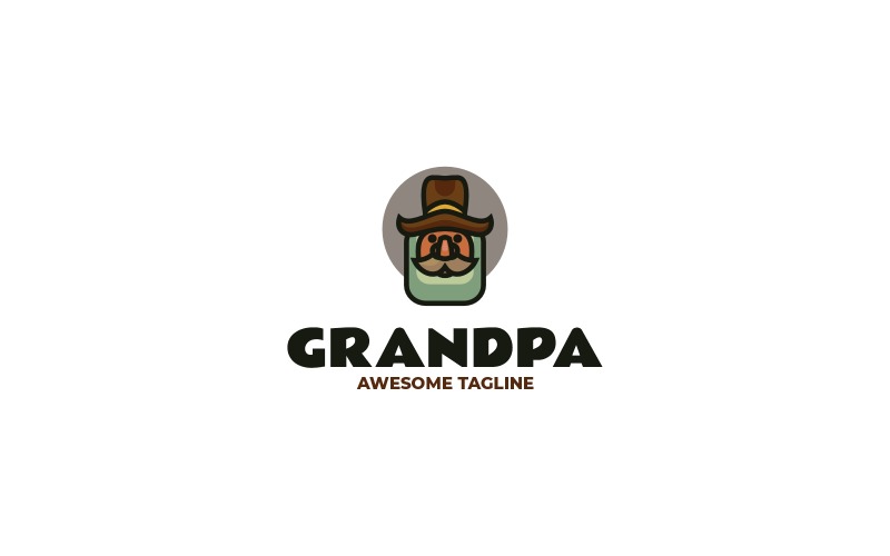 Nonno Semplice Logo Mascotte 2