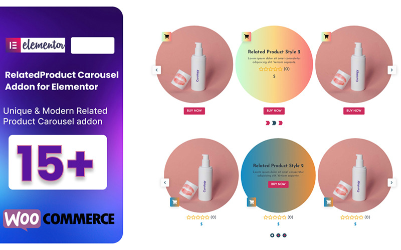 WooCommerce-relaterad produkt WordPress-plugin för Elementor