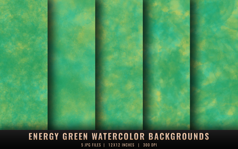 Fundos de aquarela verde energético