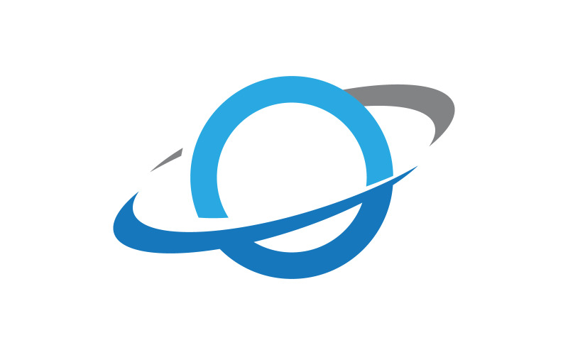 Modello di progettazione vettoriale dell'icona del logo del globo del pianeta v.19