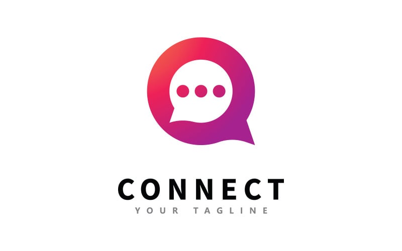 Logo Dialogs and Discussions. Symbol wektora komunikacji 12