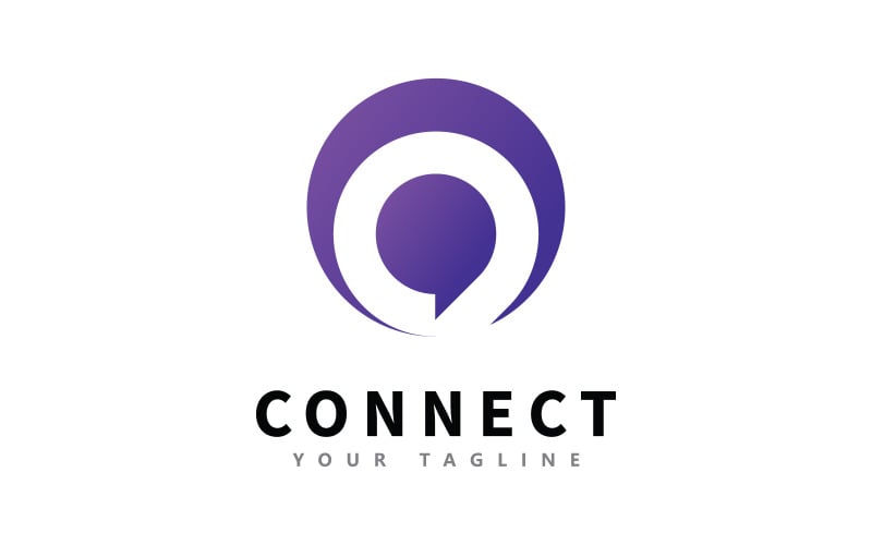 Logo di dialoghi e discussioni. Simbolo vettoriale di comunicazione 7