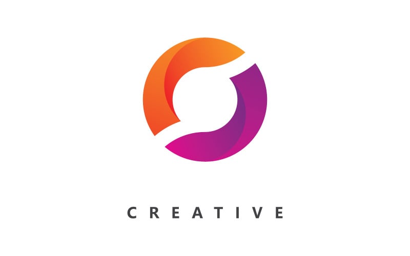 Modello vettoriale del logo della lettera O Design creativo del logo iniziale della lettera O 6