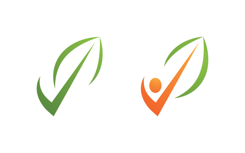 Mänsklig karaktär Frisk logotyp tecken illustration vektor design v.6