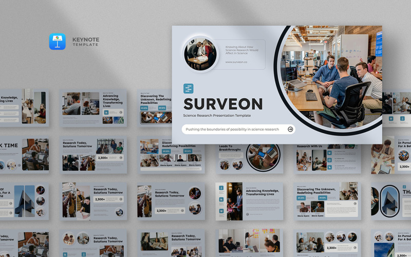 Surveon - Keynote-Vorlage für wissenschaftliche Forschung