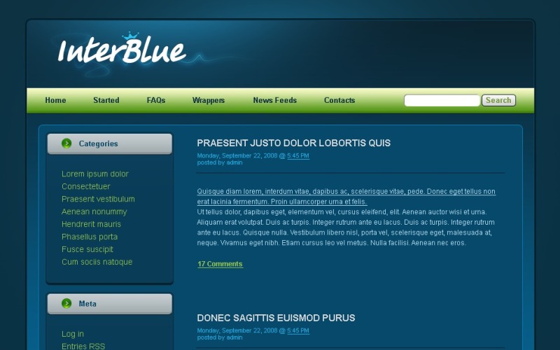 Modello PSD #49883 per Un Sito di Neutral
