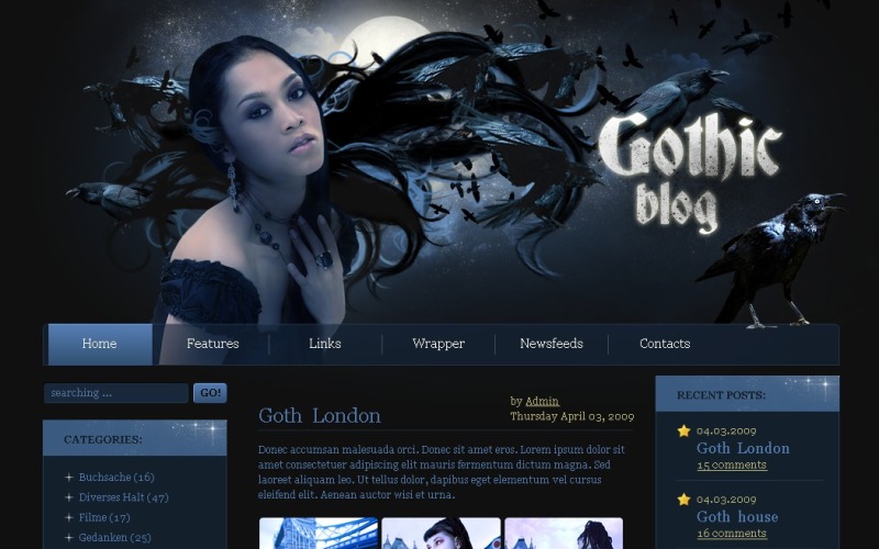 Tema PSD #49824 per Un Sito di Pagine Personali
