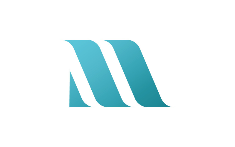 Bokstaven M logotyp designmallelement 7
