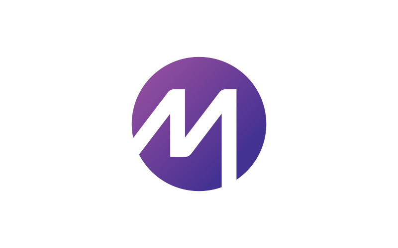 Elementi del modello di progettazione del logo della lettera M 9